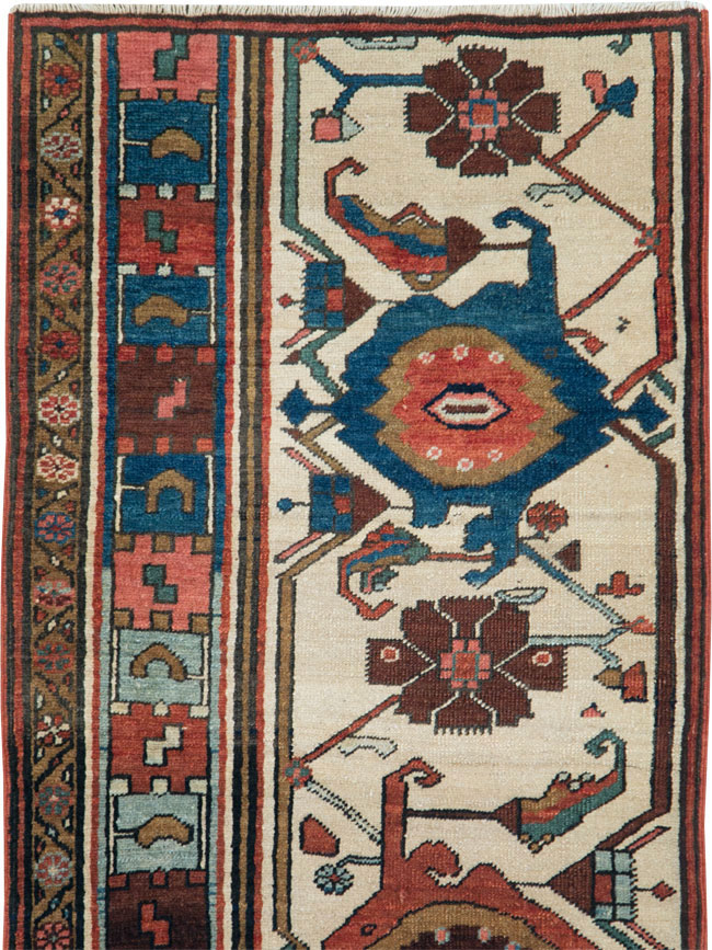Antique Persian Serapi Wagireh Sampler Rug, No.28230 - Staging