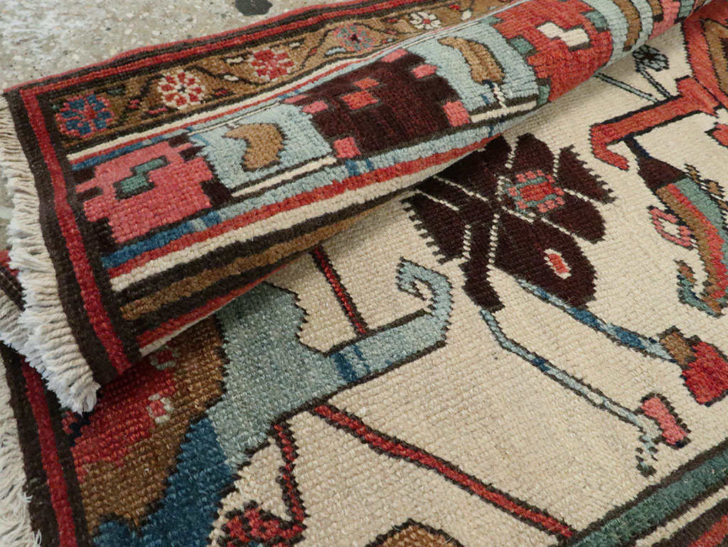 Antique Persian Serapi Wagireh Sampler Rug, No.28230 - Staging