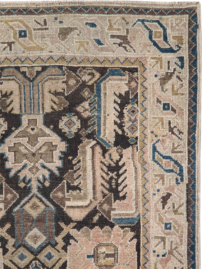 Vintage Persian Malayer Rug, No.28232 - Staging