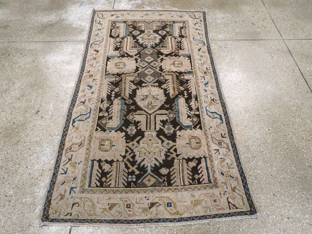 Vintage Persian Malayer Rug, No.28232 - Staging