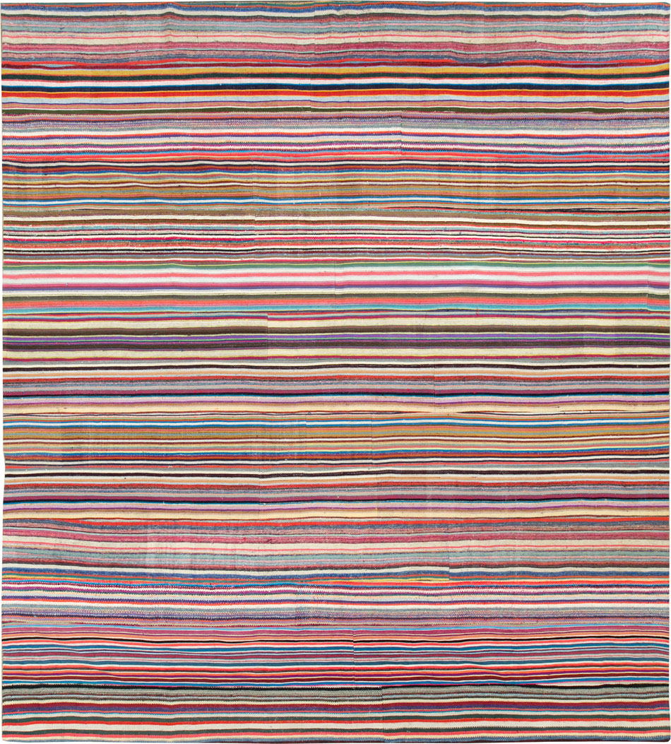 Vintage Turkish Flatweave, No.28251 - Staging