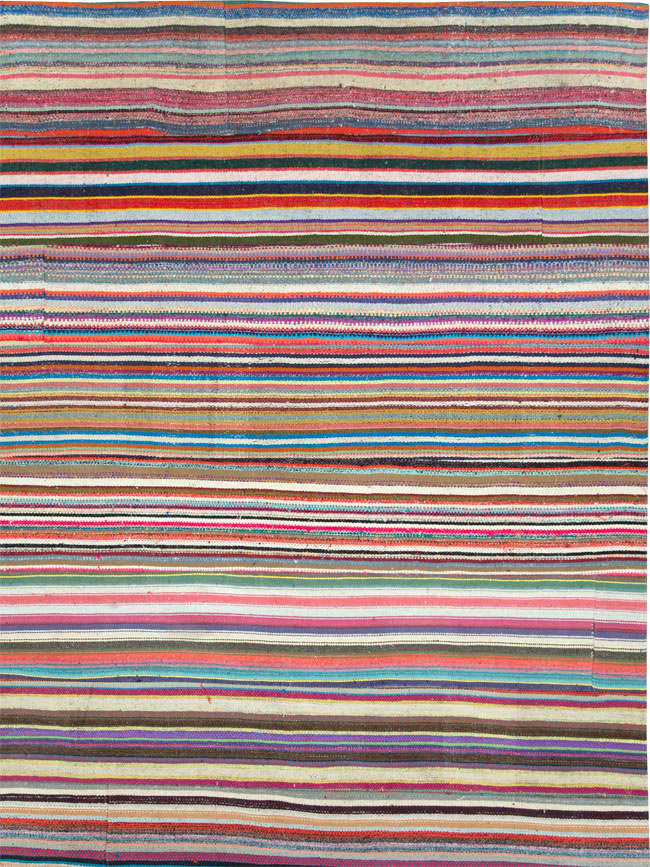 Vintage Turkish Flatweave, No.28251 - Staging