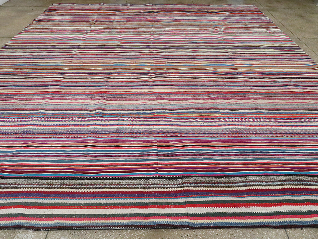 Vintage Turkish Flatweave, No.28251 - Staging