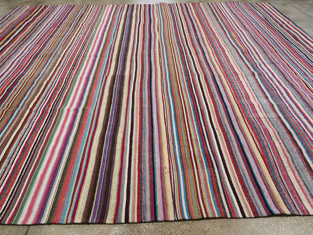 Vintage Turkish Flatweave, No.28251 - Staging