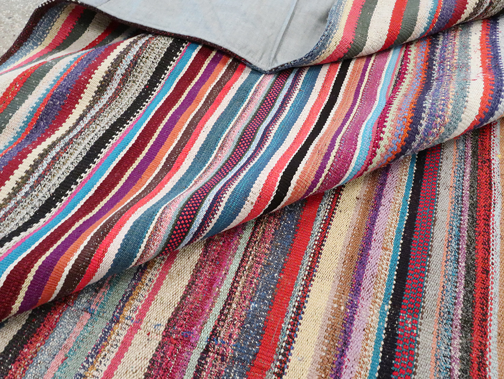 Vintage Turkish Flatweave, No.28251 - Staging