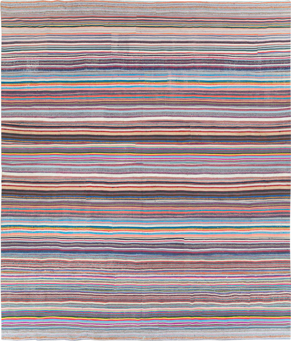 Vintage Turkish Flatweave, No.28252 - Staging