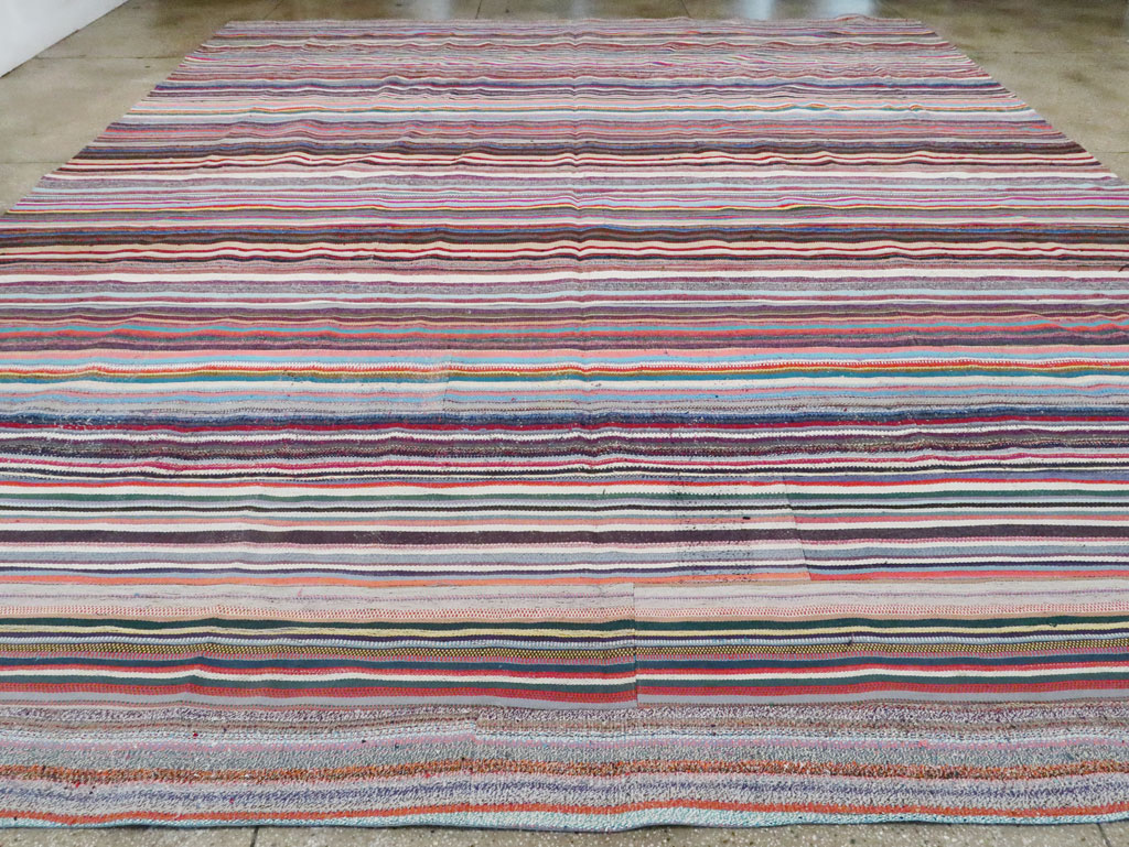 Vintage Turkish Flatweave, No.28252 - Staging