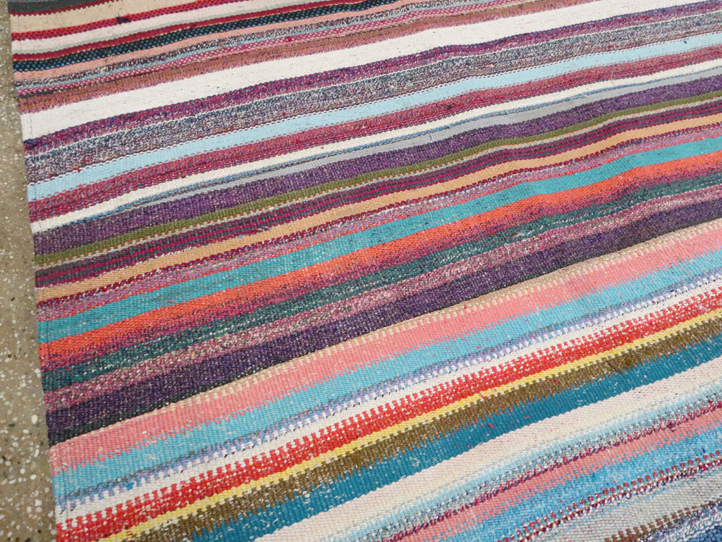 Vintage Turkish Flatweave, No.28252 - Staging