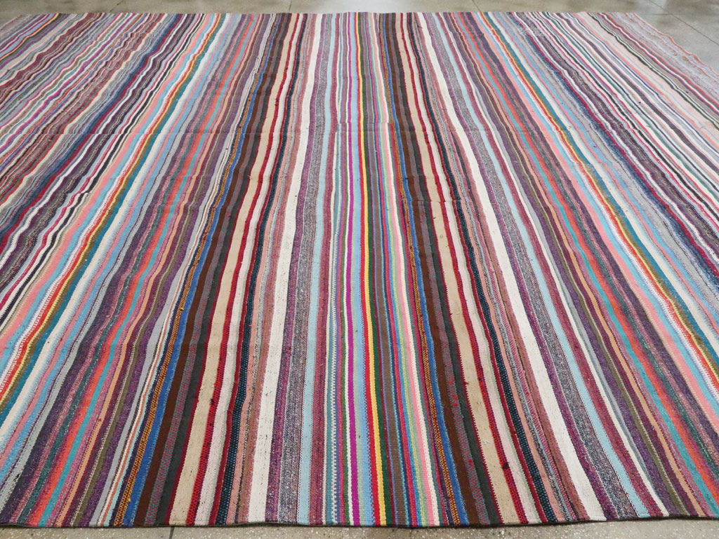 Vintage Turkish Flatweave, No.28252 - Staging