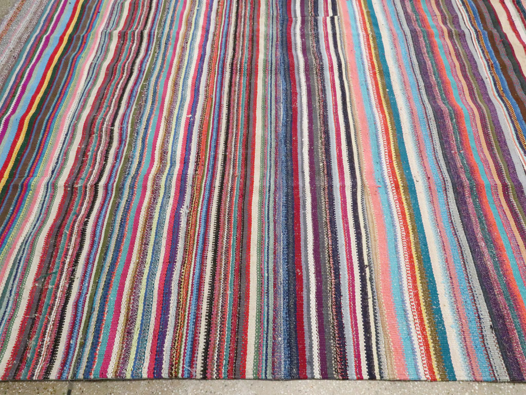 Vintage Turkish Flatweave, No.28252 - Staging