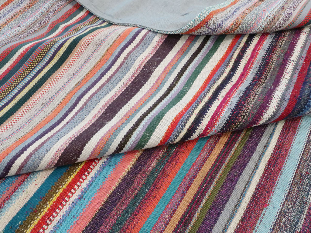 Vintage Turkish Flatweave, No.28252 - Staging