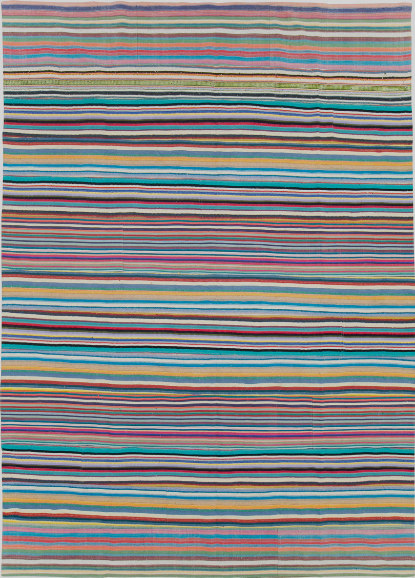 Modern Turkish Flatweave, No.28254 - Staging