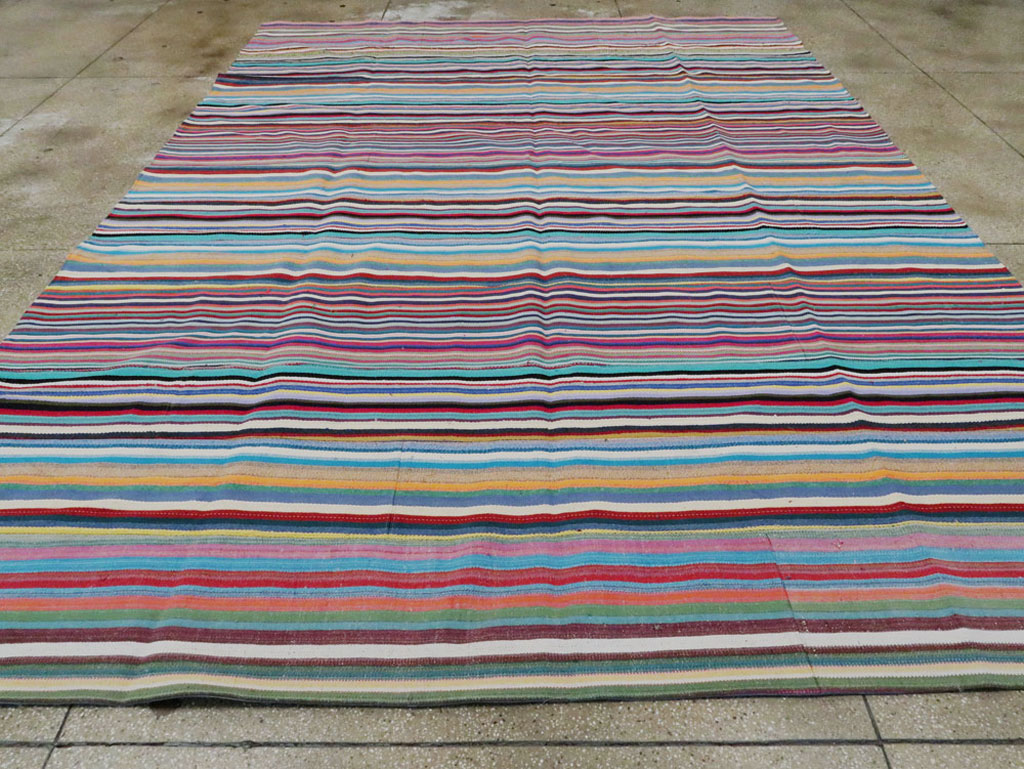 Modern Turkish Flatweave, No.28254 - Staging
