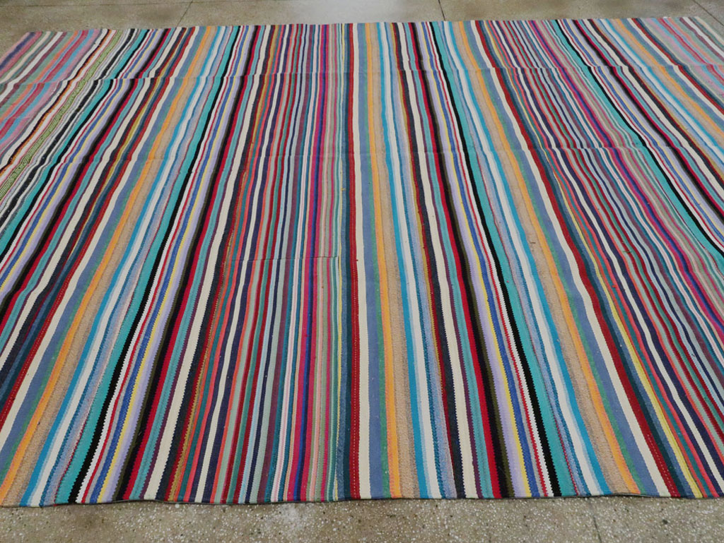 Modern Turkish Flatweave, No.28254 - Staging