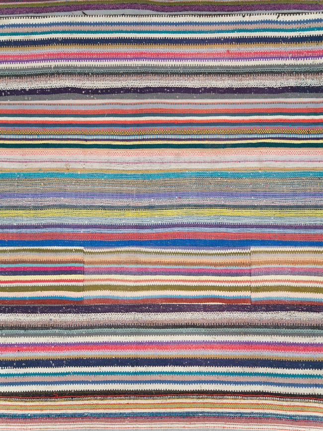 Modern Turkish Flatweave Room Size Carpet, No.28255 - Staging