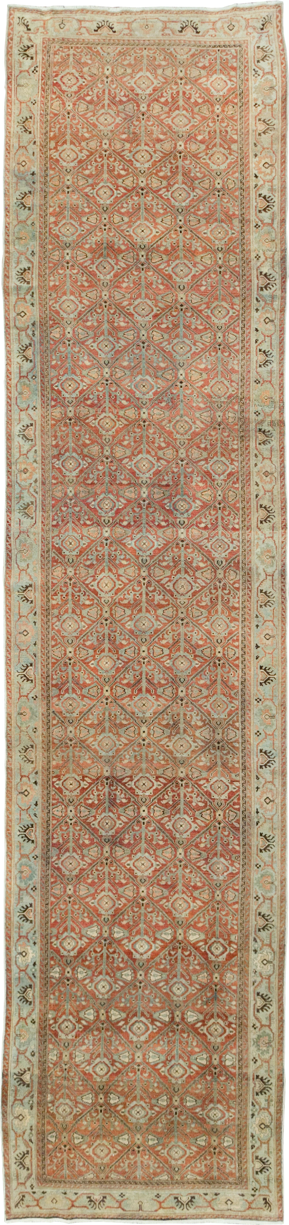Antique Persian Malayer Wide Gallery Runner, No.28258 - Staging
