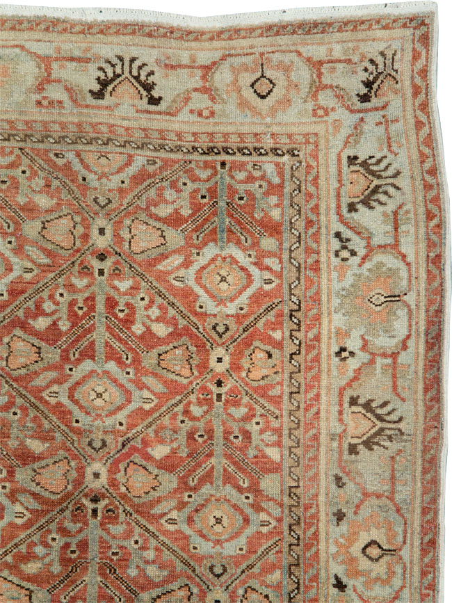 Antique Persian Malayer Wide Gallery Runner, No.28258 - Staging