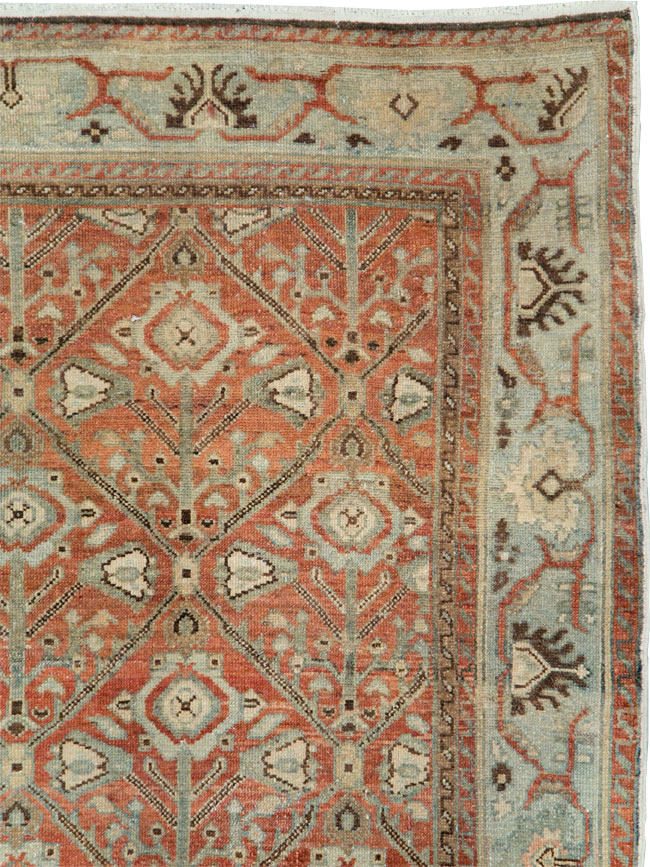 Antique Persian Malayer Wide Gallery Runner, No.28258 - Staging