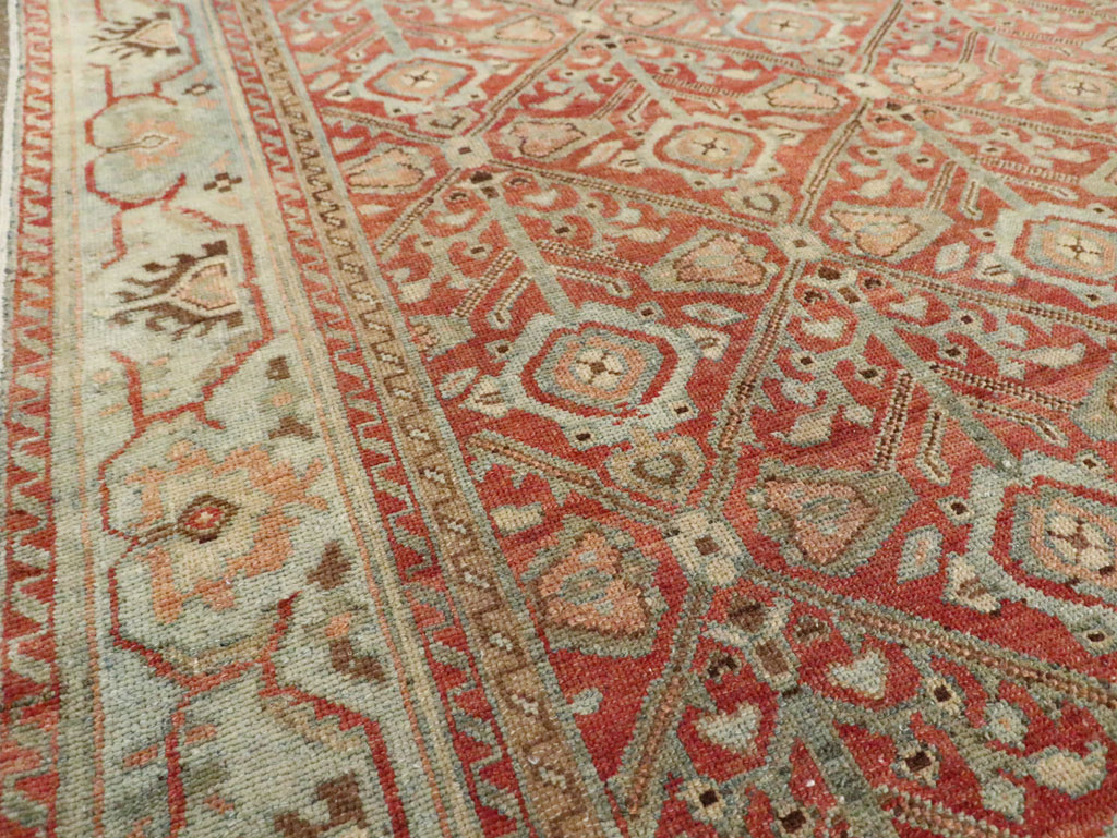 Antique Persian Malayer Wide Gallery Runner, No.28258 - Staging