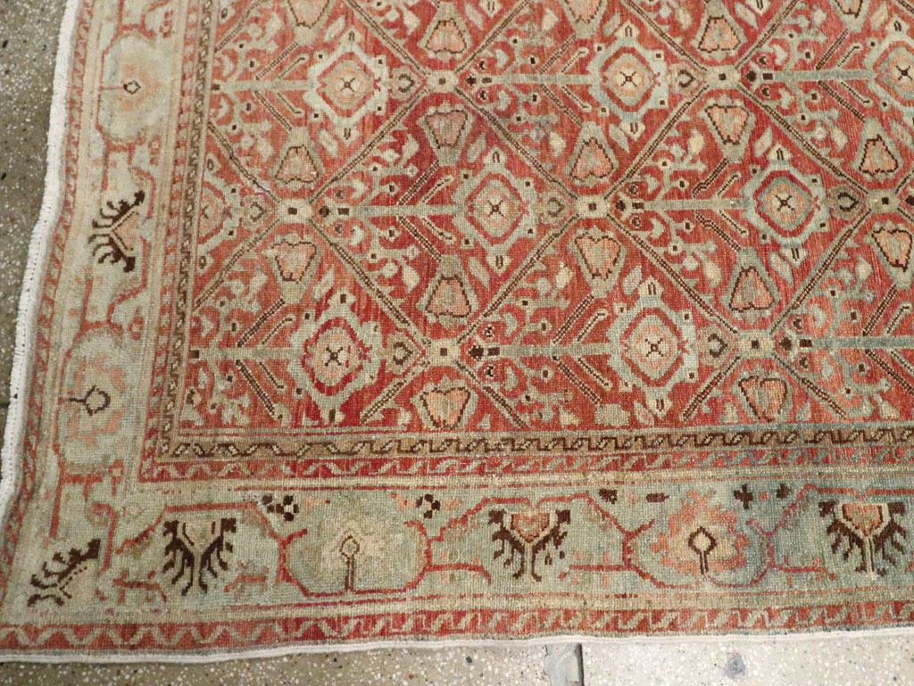 Antique Persian Malayer Wide Gallery Runner, No.28258 - Staging