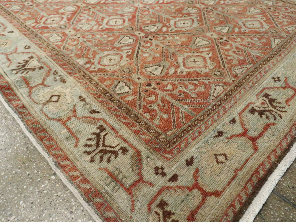 Antique Persian Malayer Wide Gallery Runner, No.28258 - Staging