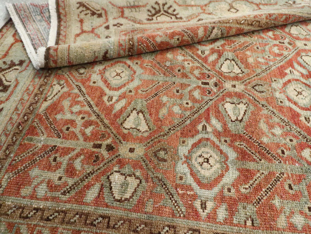 Antique Persian Malayer Wide Gallery Runner, No.28258 - Staging