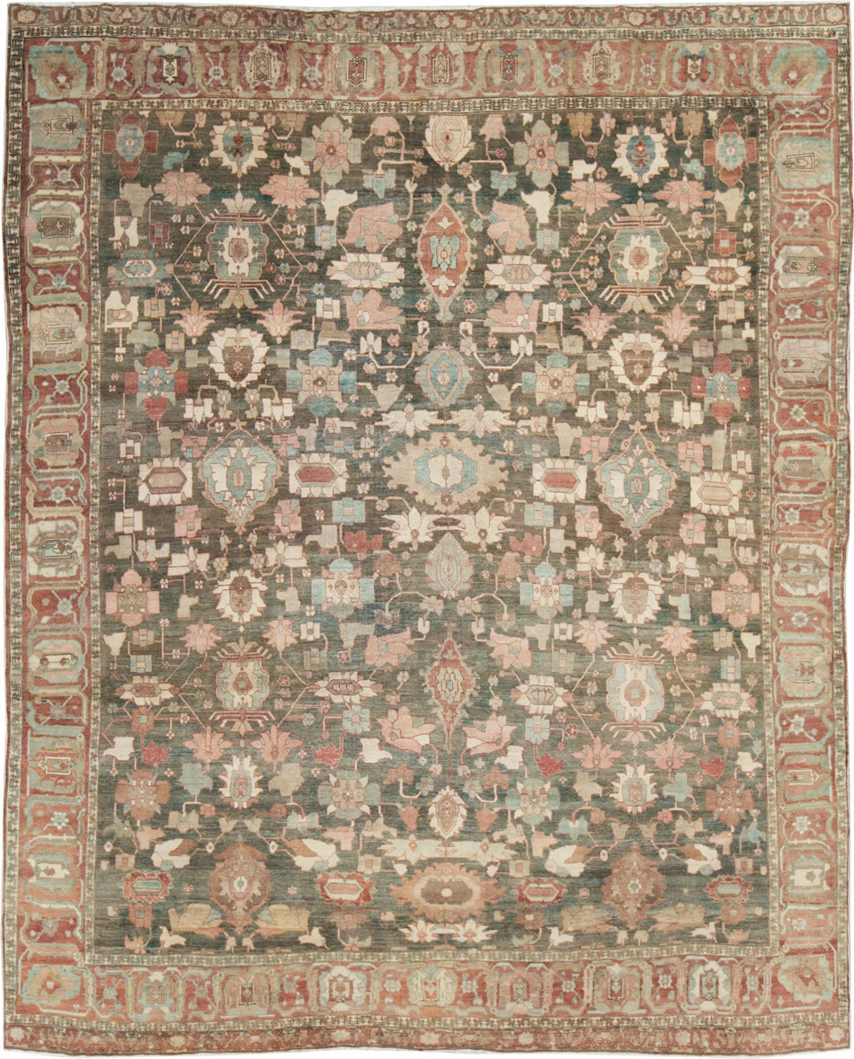 Antique Persian Bakhitari Carpet, No.28259 - Staging