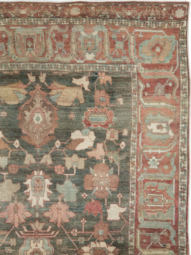 Antique Persian Bakhitari Carpet, No.28259 - Staging