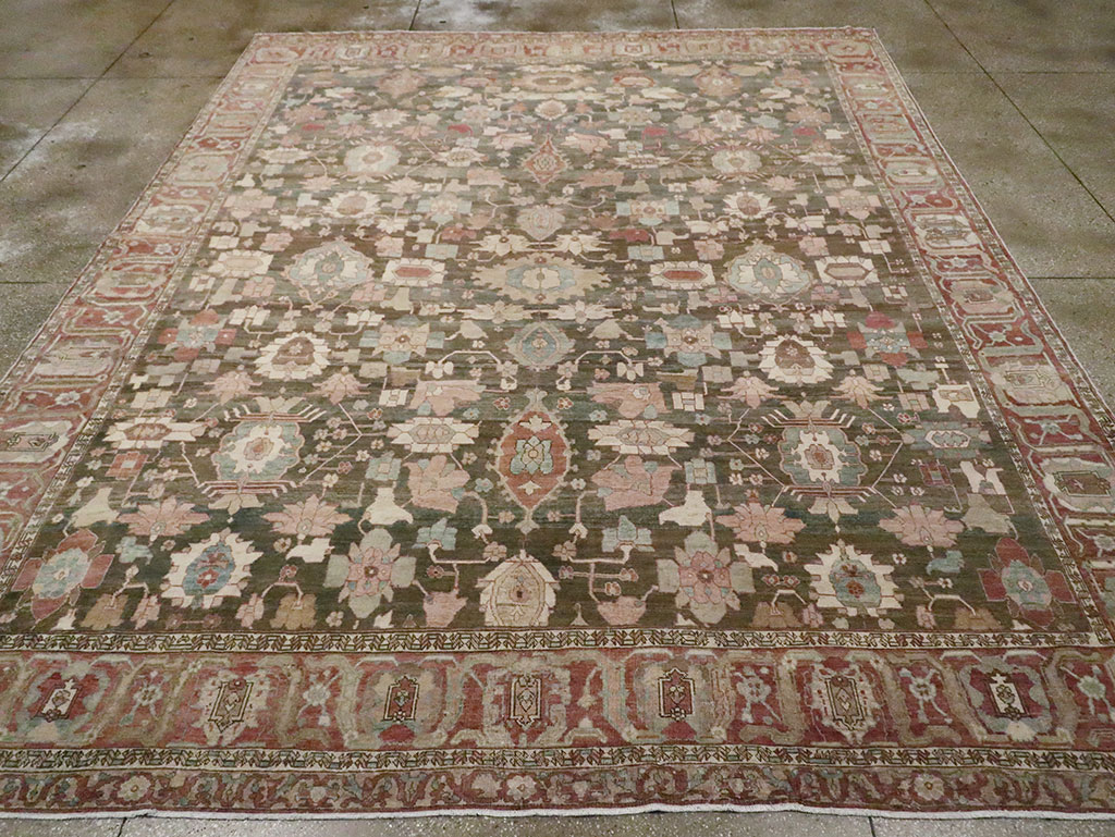 Antique Persian Bakhitari Carpet, No.28259 - Staging