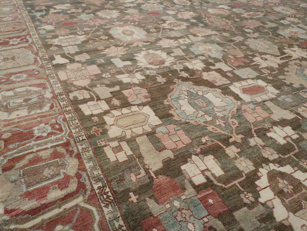 Antique Persian Bakhitari Carpet, No.28259 - Staging