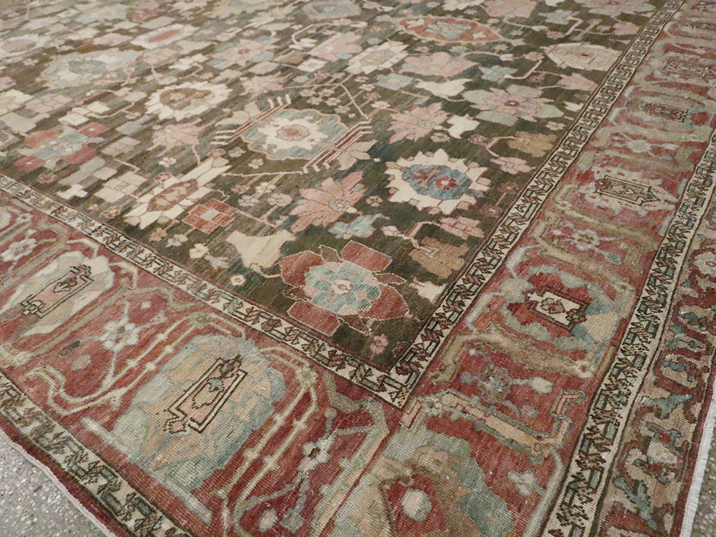 Antique Persian Bakhitari Carpet, No.28259 - Staging