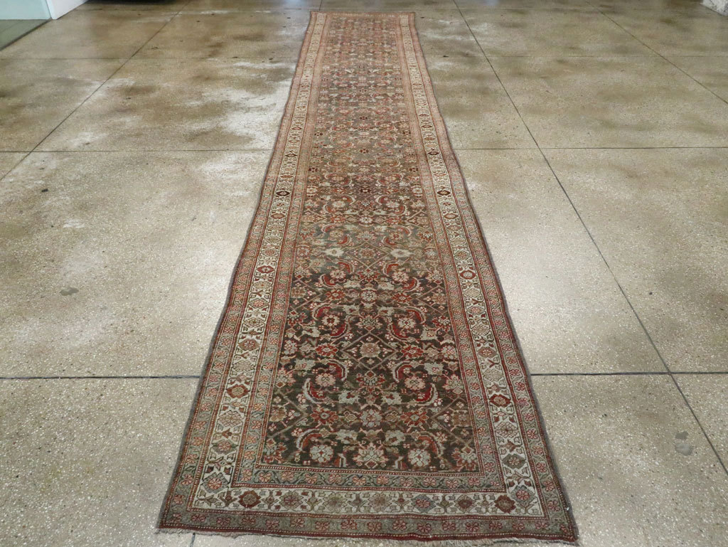 Antique Persian Bidjar Runner, No.28261 - Staging