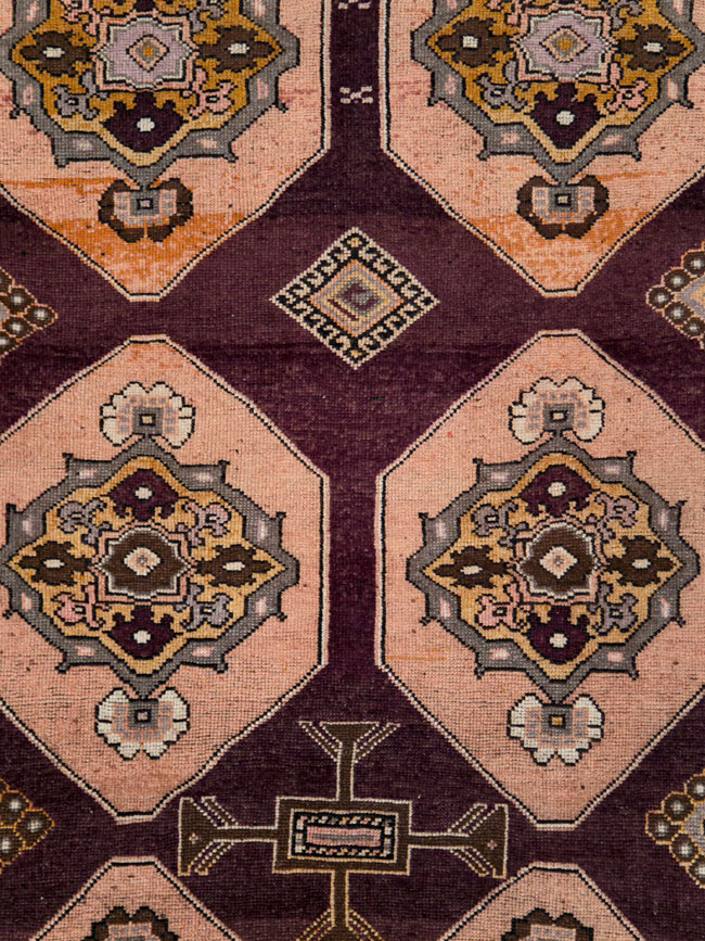 Vintage Turkish Anatolian Long Gallery Carpet, No.28269 - Staging