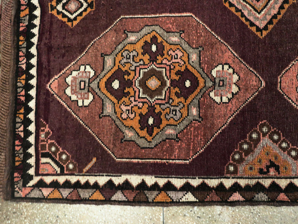 Vintage Turkish Anatolian Long Gallery Carpet, No.28269 - Staging