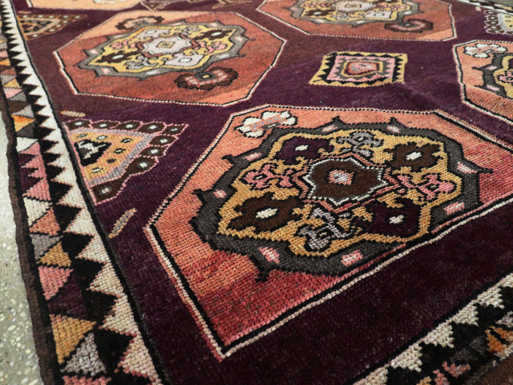 Vintage Turkish Anatolian Long Gallery Carpet, No.28269 - Staging