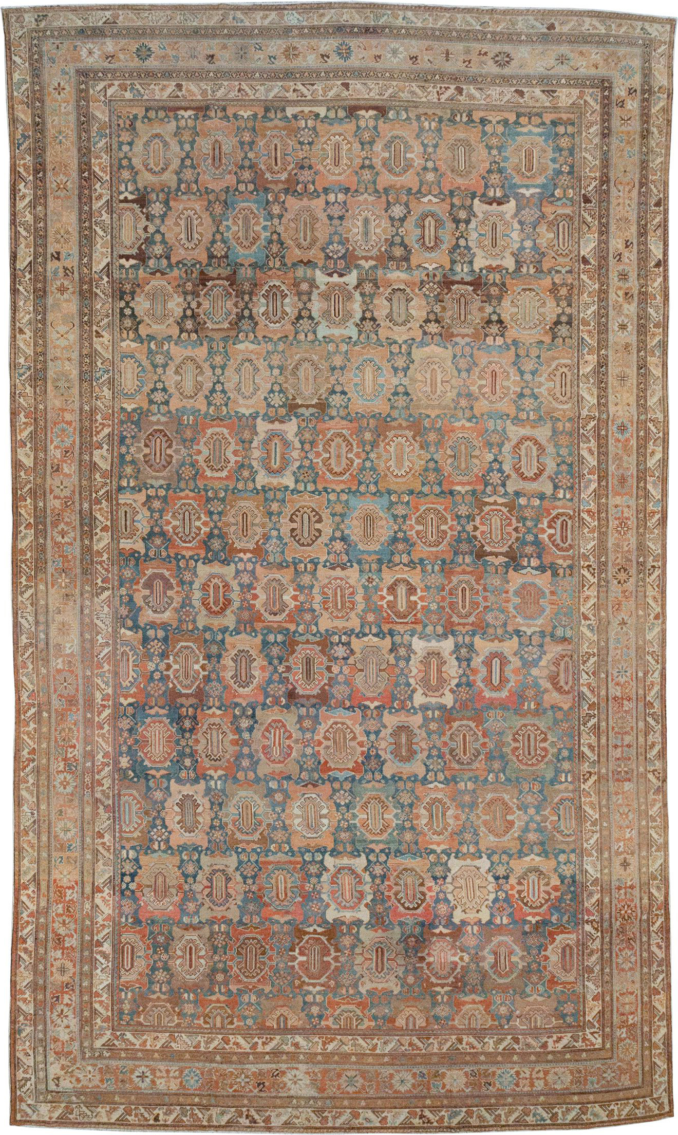 Antique Persian Malayer Oversize Carpet, No.28270 - Staging
