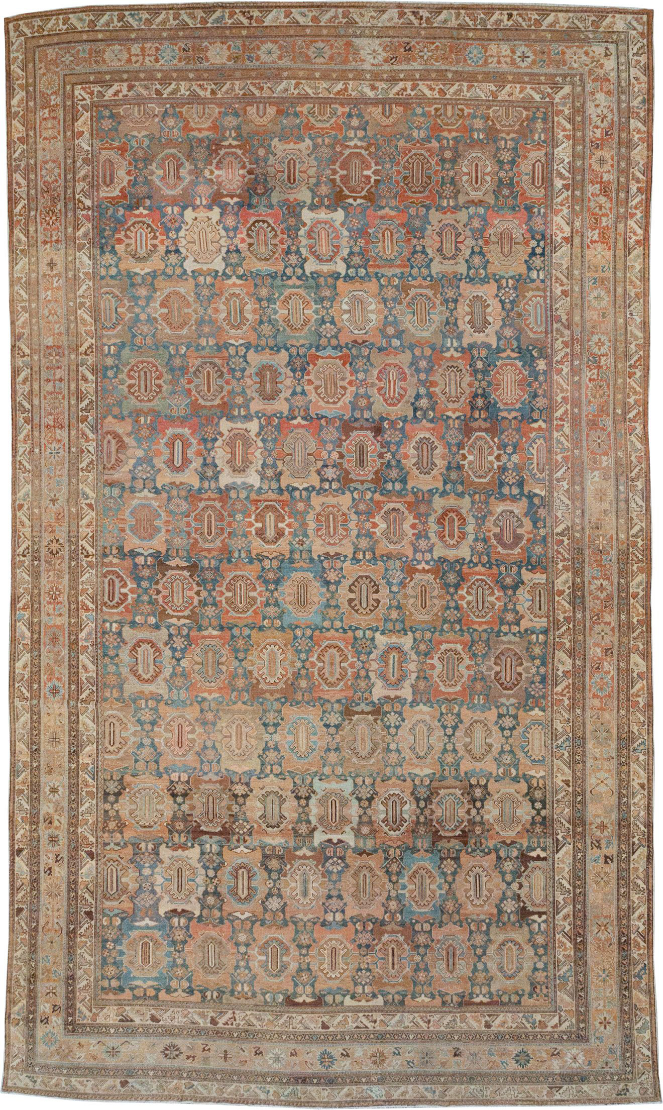 Antique Persian Malayer Oversize Carpet, No.28270 - Staging