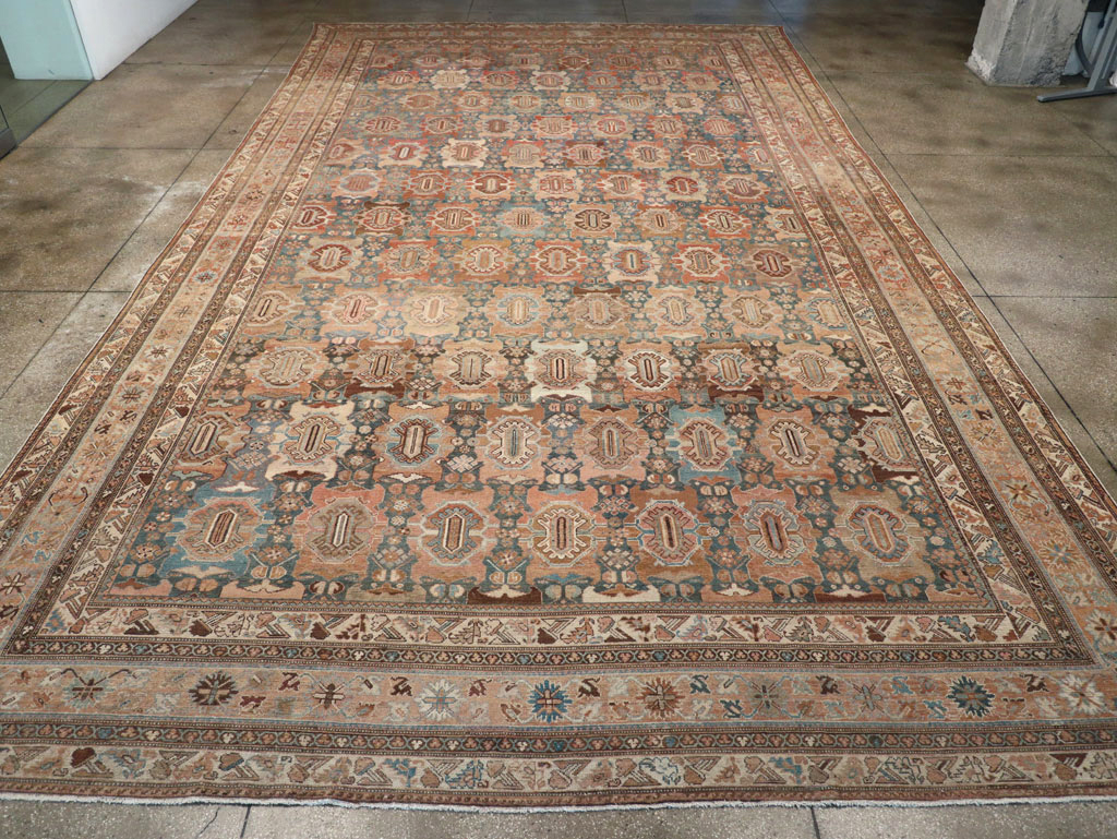 Antique Persian Malayer Oversize Carpet, No.28270 - Staging