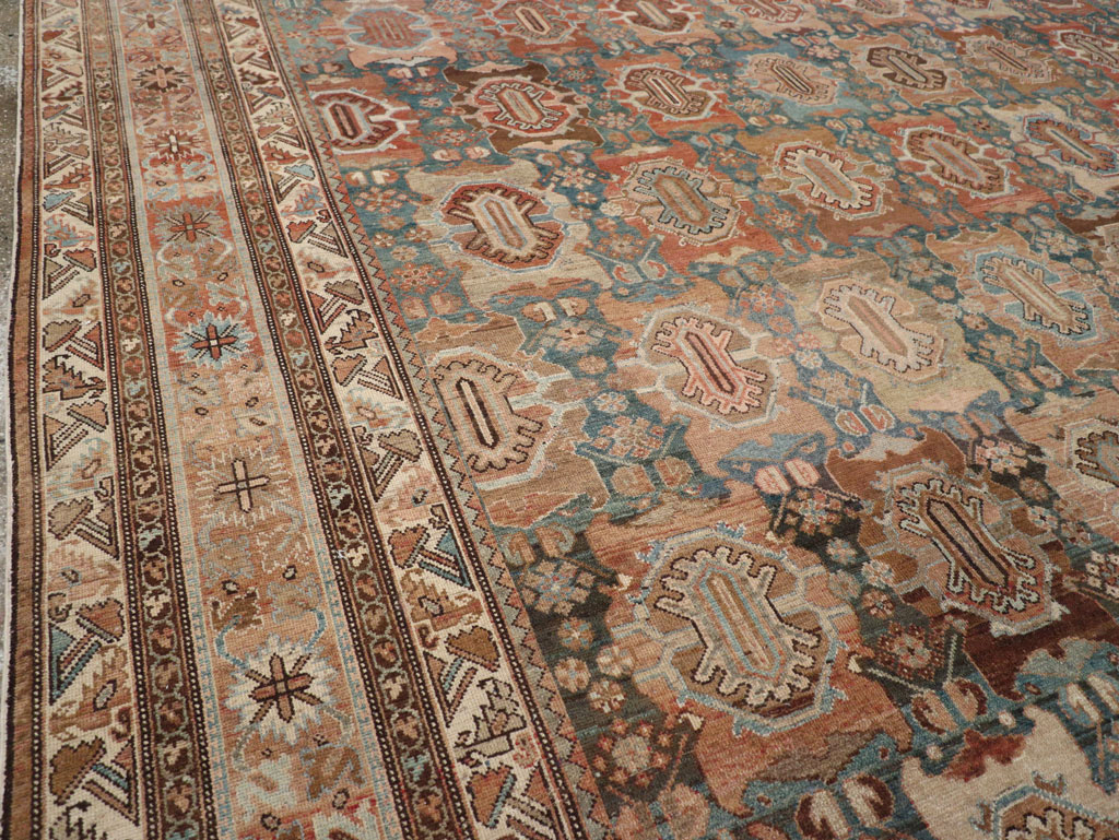 Antique Persian Malayer Oversize Carpet, No.28270 - Staging