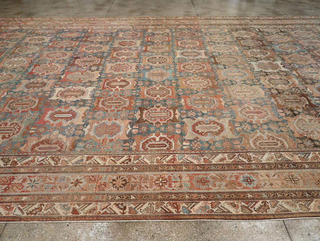 Antique Persian Malayer Oversize Carpet, No.28270 - Staging