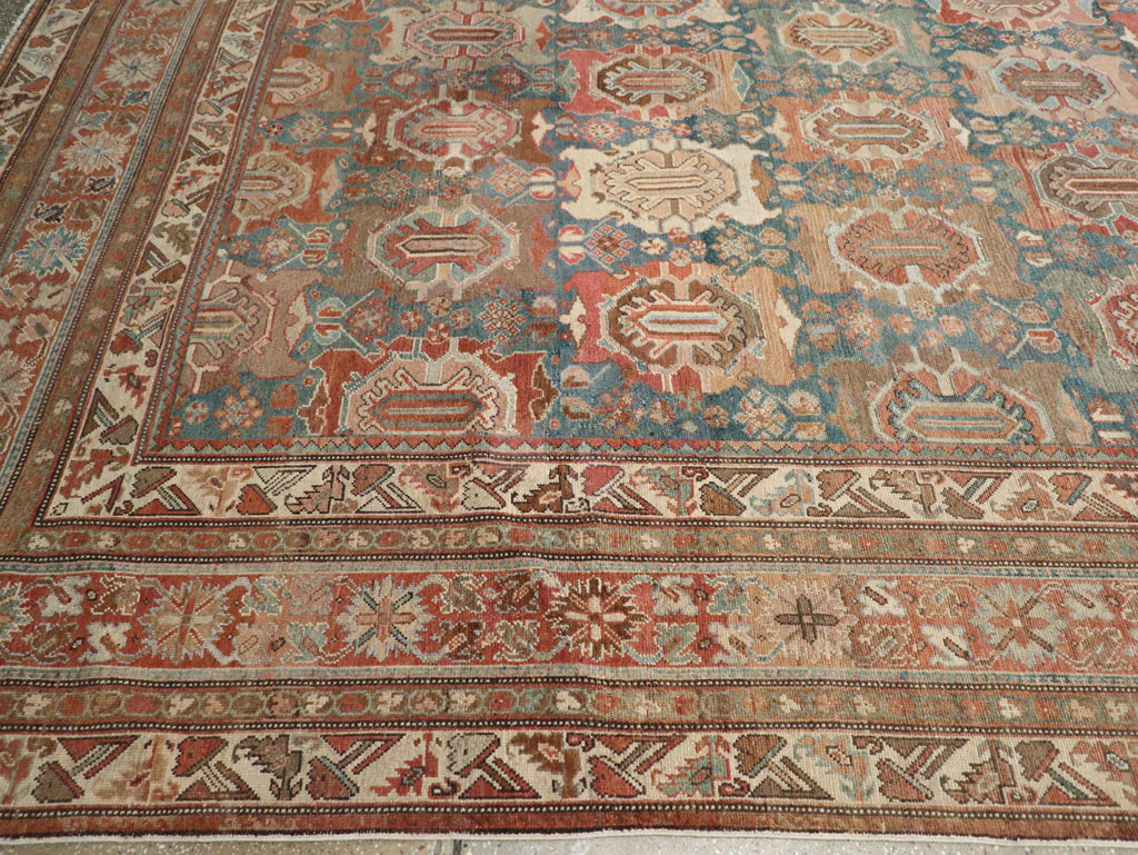 Antique Persian Malayer Oversize Carpet, No.28270 - Staging