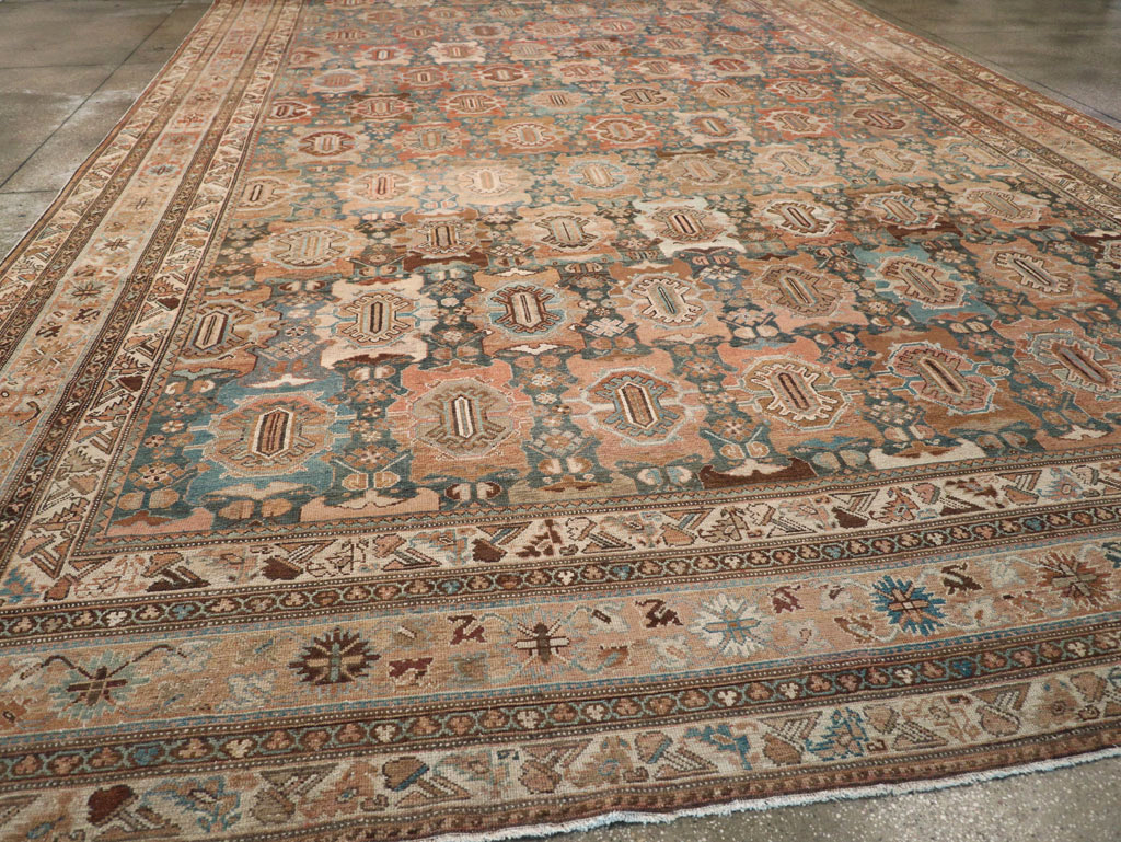 Antique Persian Malayer Oversize Carpet, No.28270 - Staging