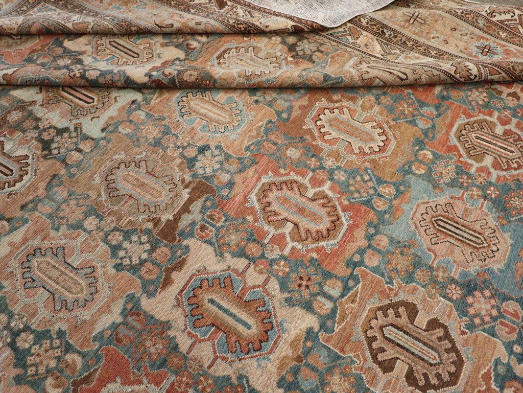 Antique Persian Malayer Oversize Carpet, No.28270 - Staging