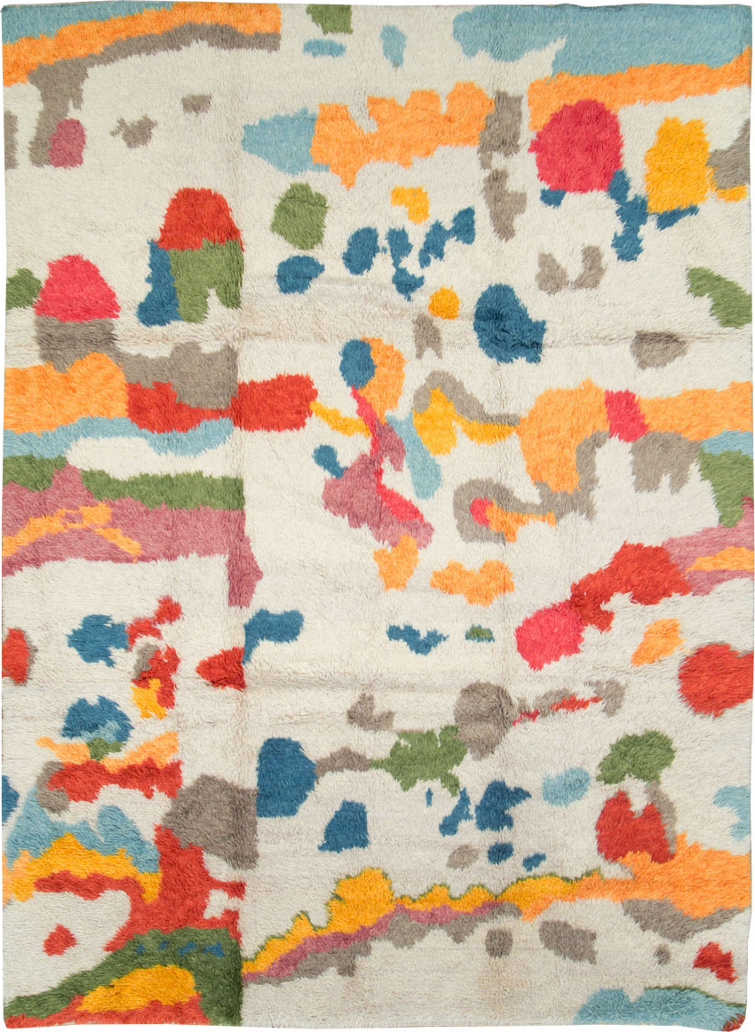 Contemporary Turkish Tulu Room Size Carpet, No.28273 - Staging