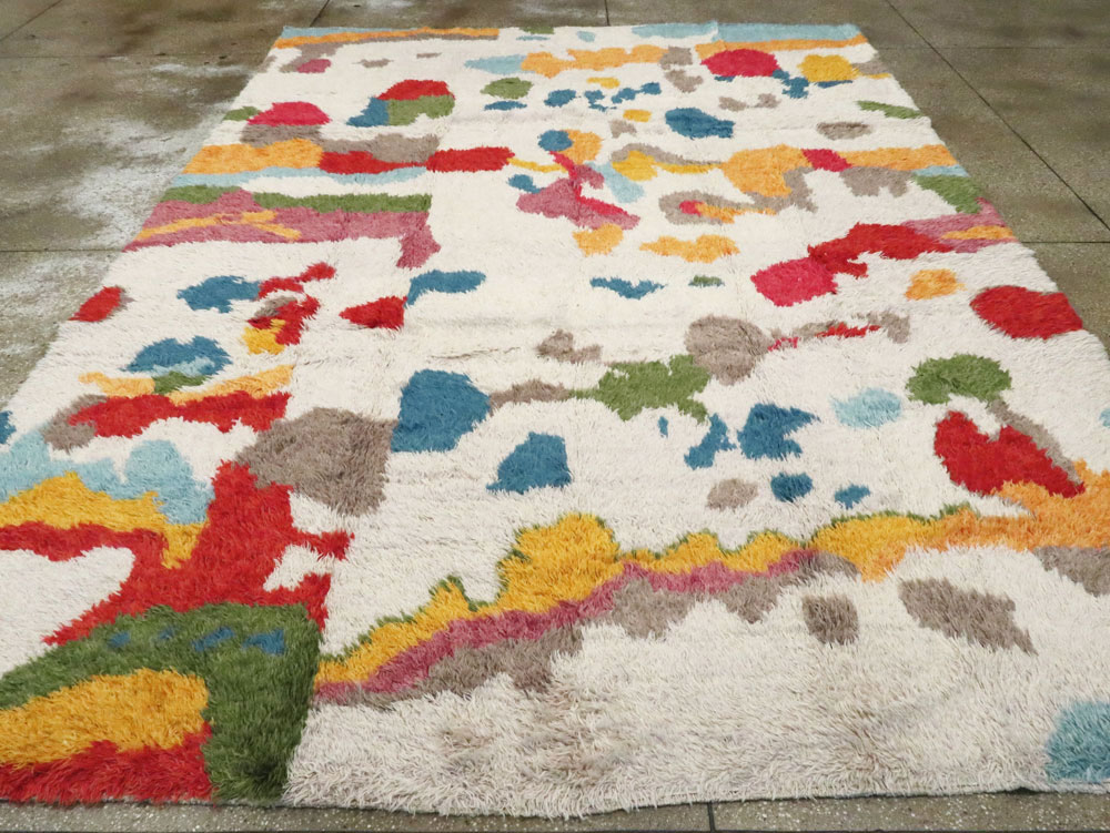 Contemporary Turkish Tulu Room Size Carpet, No.28273 - Staging