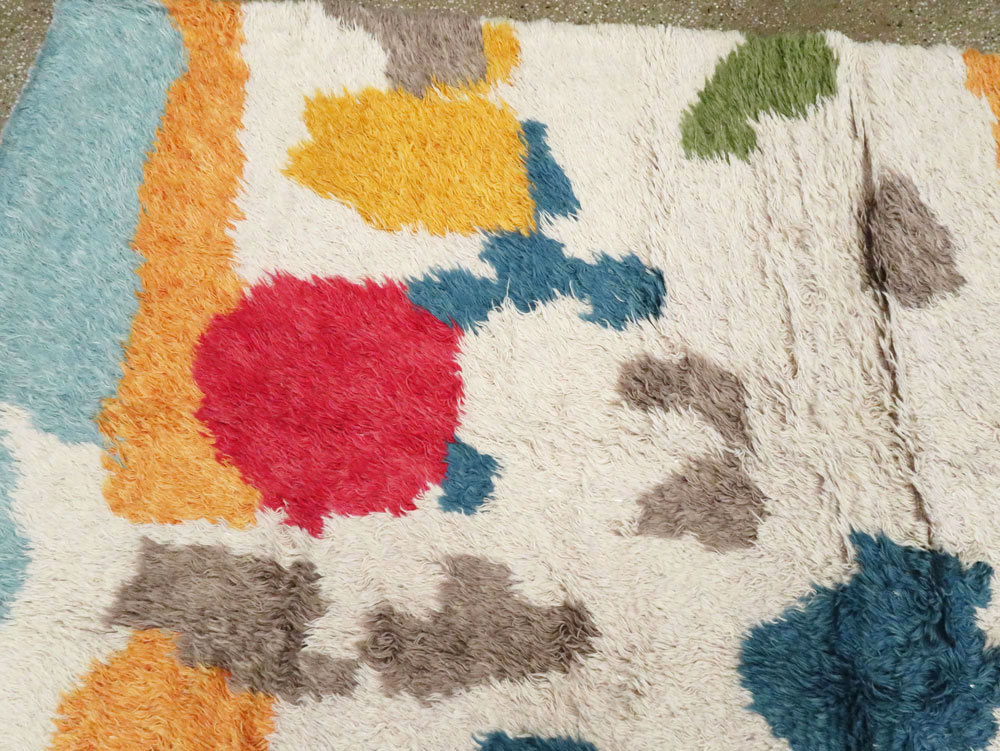 Contemporary Turkish Tulu Room Size Carpet, No.28273 - Staging