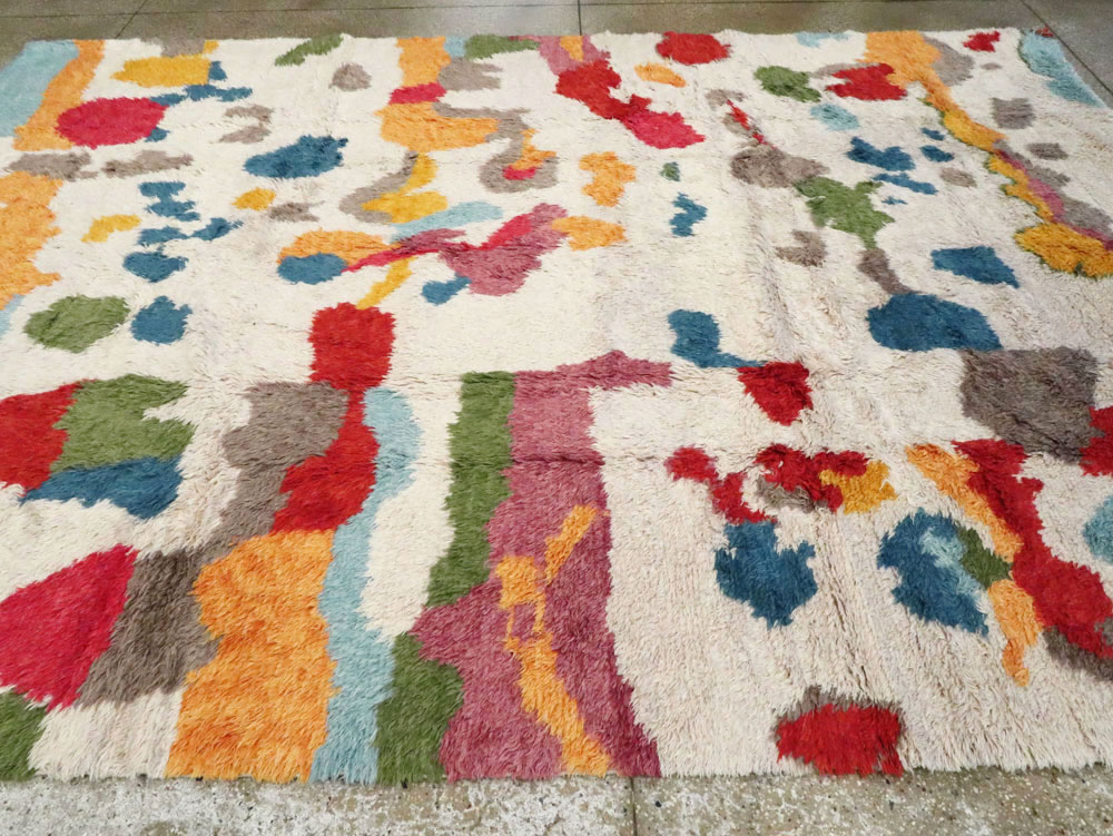 Contemporary Turkish Tulu Room Size Carpet, No.28273 - Staging