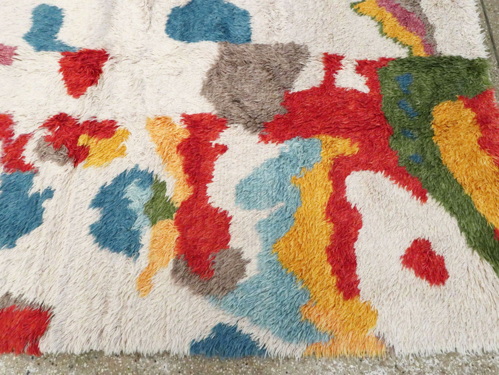 Contemporary Turkish Tulu Room Size Carpet, No.28273 - Staging