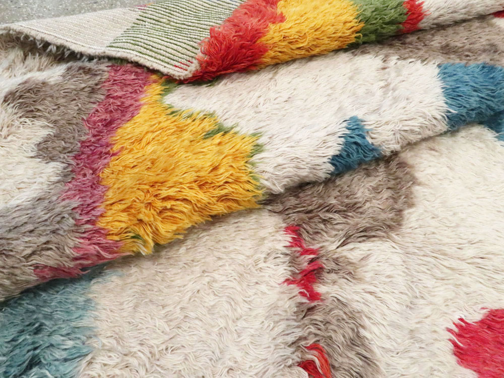 Contemporary Turkish Tulu Room Size Carpet, No.28273 - Staging