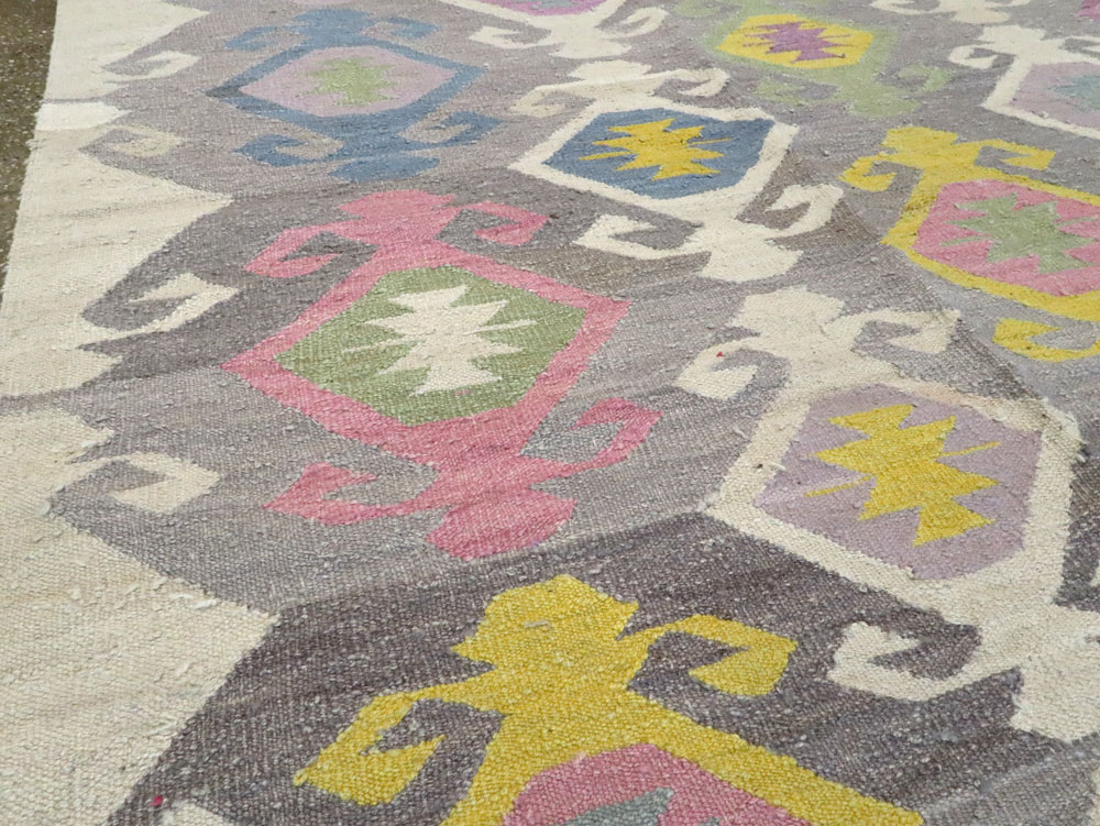 Modern Turkish Flatweave, No.28276 - Staging